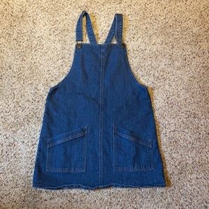 Denim Overall Skirt Dress